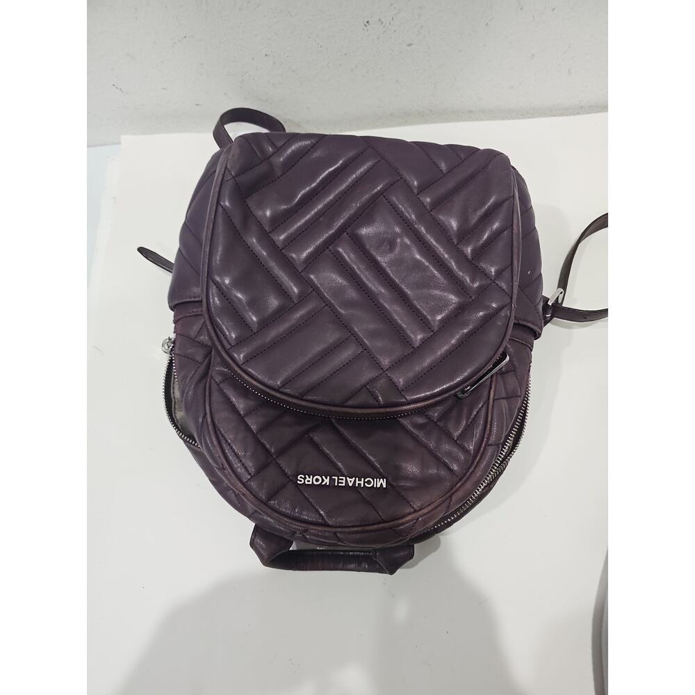 Michael Kors Abbey Medium Backpack in Plum / Purple is a stylish Soft Leather - Picture 4 of 16